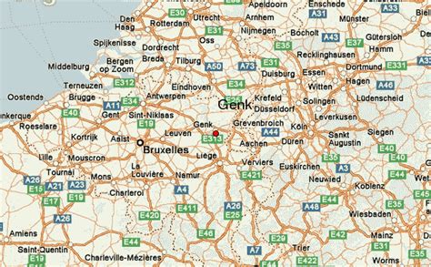 genk belgium map